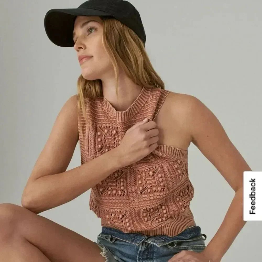 Lucky Brand Knit Sweater Vest size XS
